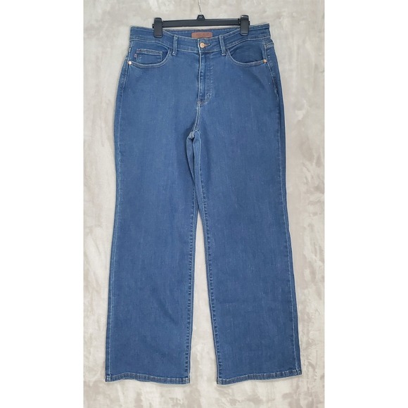Judy Blue Denim - Judy Blue Jeans Womens Size 16W Blue Wide Leg Stretch Denim High Rise EUC